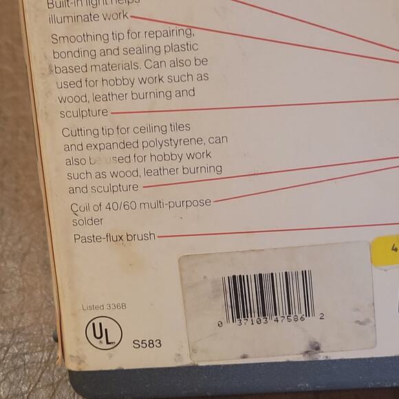 Vintage Weller 8200 PK Soldering Iron Gun Kit 140/100 Watts New - Picture 11 of 13